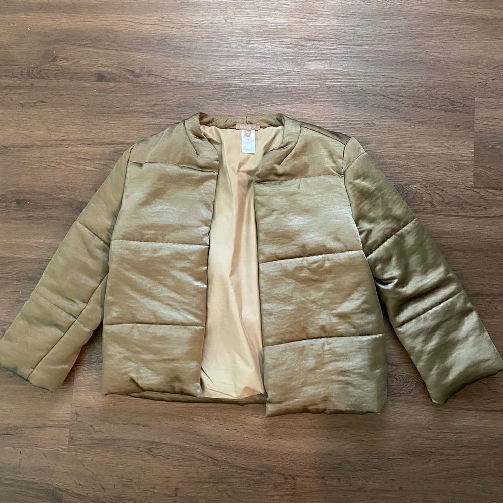 LILLA P Sage Green Puffer Coat